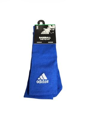 adidas Men’s Blue Baseball Over-The-Calf Socks size Small new